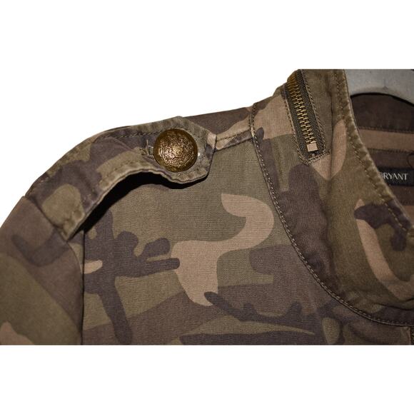 LANE BRYANT $89 Green Camo Zip Front Utility Jacket Snap Placket Size 16 - Picture 4 of 5